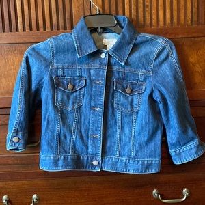 LOFT cropped Jean jacket. Never worn.size S